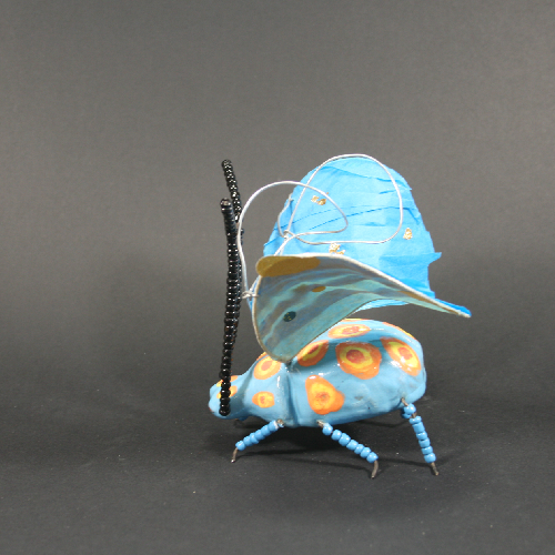 insecte bleu coté gch