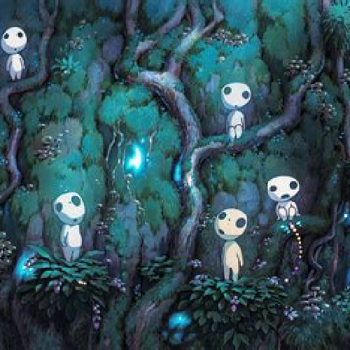 princesse mononoké, miyazaki, détail du dessin animé