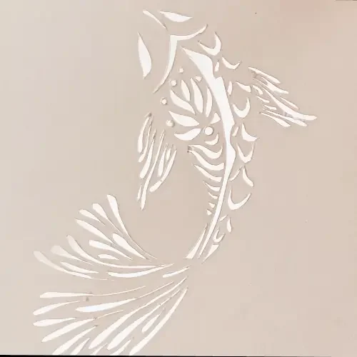 poisson réalisé en kirigami. test découverte